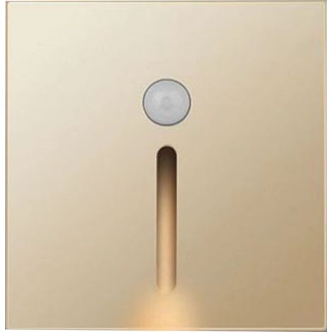 Veilleuse LED avec détecteur de mouvement ABS, petite lampe à Induction pour chevet, couloir, couloir, doré (1/5)