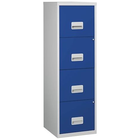 Classeur monobloc 4 tiroirs - gris bleu - Maxiburo