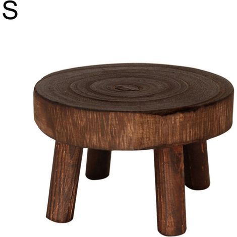 Support de pot de fleur en bois, support de fleur de tabouret haut, support de pot de fleur de rangement, couleur tung brûlé, 149CM (1/5)