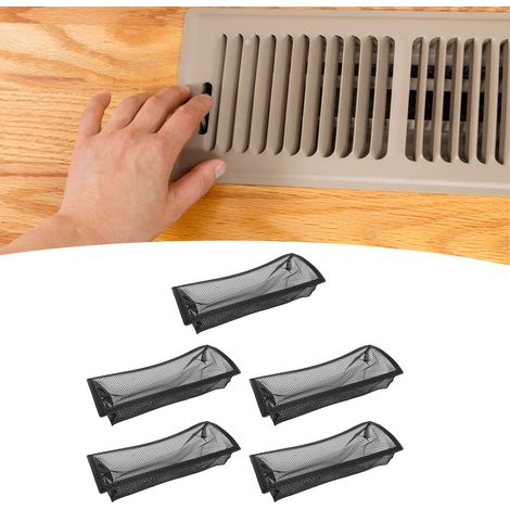 Grille de Protection pour Plaque de Sol - 5 Pièces - Filtre en Maille Polyester/PVC - 4x10 pouces - Installation Rapide et Facile (1/5)