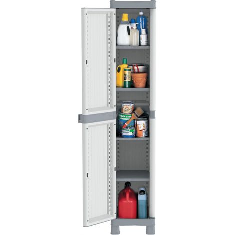 Kleiderschrank aus Harz 1 Tür cm. 35 x 44 x 181