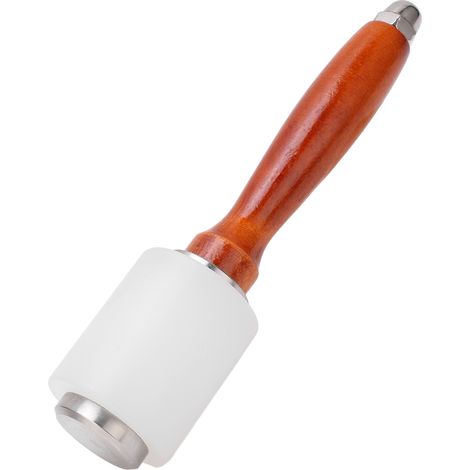 Marteau professionnel pour la sculpture sur cuir, conception ergonomique, manche en bois, adapté aux travaux manuels en cuir, marteau en nylon pour le cuir, idéal pour les magasins d'articles en cuir. (1/5)