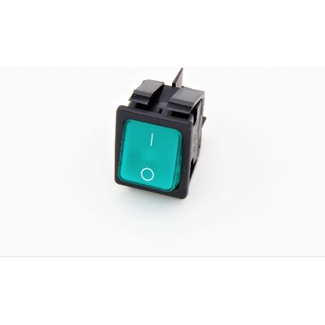 Interruttore principale (verde, alimentato a 220V)