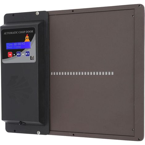 Automatic Chicken Cage Door, USB Programmable Horizontal Metal Solar Remote Control Chicken Cage Door Opener, Chicken Cage Door Opener with Light Sensor Timer for Home, Cafe