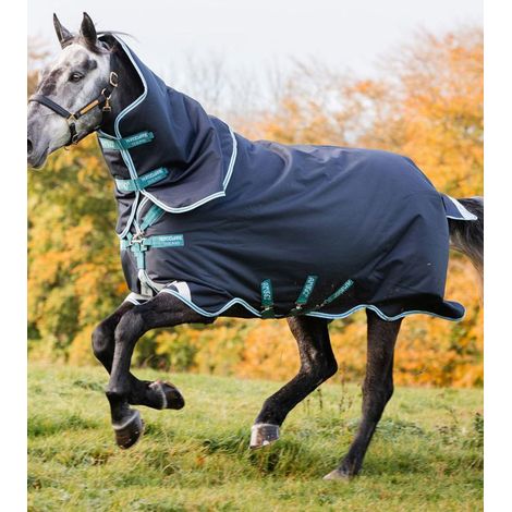140 cm, Blu: Wasserdichte Paddockdecke Amigo Bravo 12 Plus Turnout 1200 Denier Polsterung 250g (1/5)