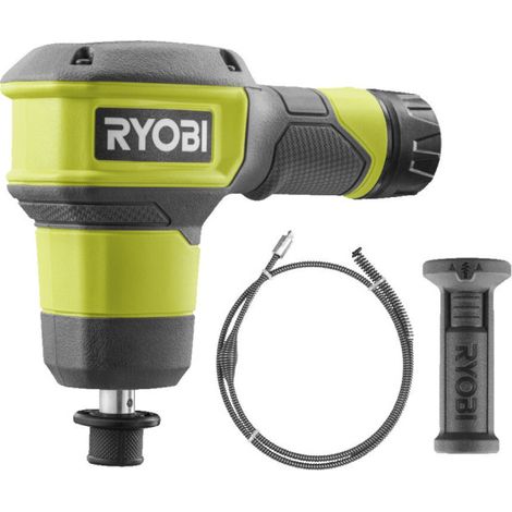 RYOBI 4V Pulitore per scarichi - 0,9 metri - Tubo flessibile da 32 a 50 mm - Batteria e caricabatterie non inclusi - RDA