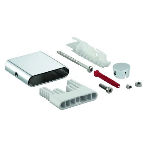 GROHE Supporto per asta doccia 48425, per aste doccia Rainshower SmartActive, metallo, incl. set di fissaggio, phantom black, 48425KF0