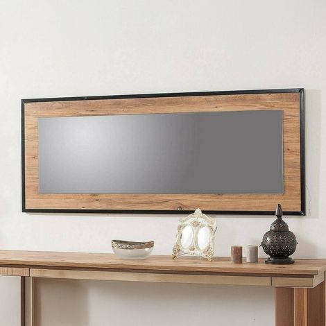 Specchio Piaggine, Forma Rettangolare, Materiale Struttura in Legno Nobilitato, 1.5x60h cm Marrone Quercia (1/3)