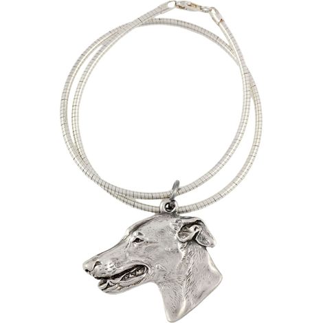 Galgo, Galgo inglés: collar para perros, joyería única para amantes de los perros, colgante de serpiente único de Art-Dog (1/5)