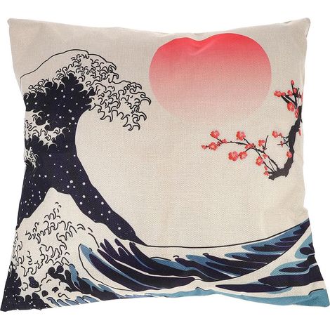 de coussin en lin Housse de coussin en lin résistant ornée d