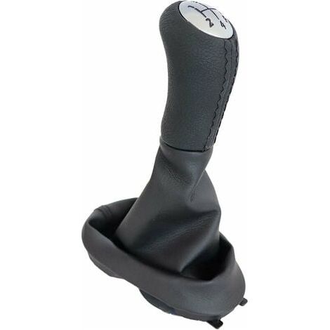 Levier de changement de vitesse à 5 vitesses, pommeau de vitesse de voiture, couvercle anti-poussière, tête de changement de vitesse en cuir et plastique, accessoires de handball (1/5)