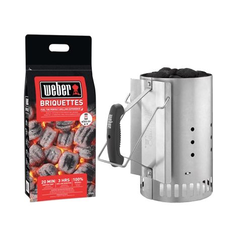KIT CIMINIERA WEBER + 2KG BRIQUETTE