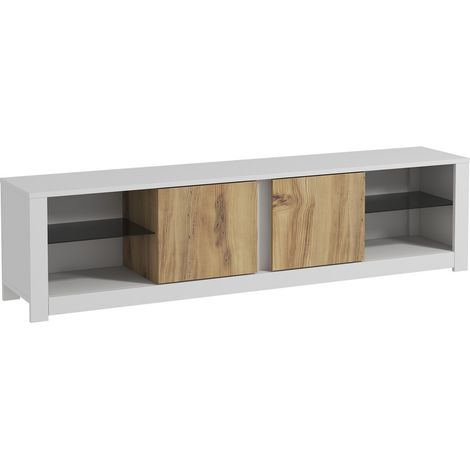 TV-Möbel aus Holz "Aydos" 180 x 35 x 45 cm - Weiß