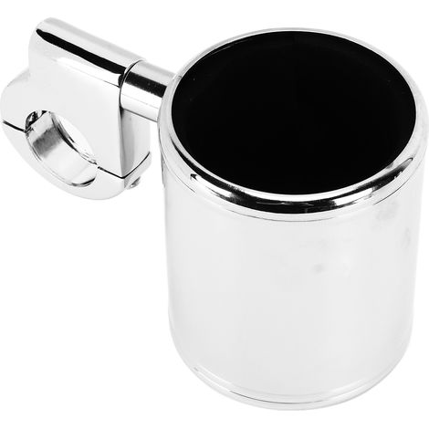 Porte-gobelet moto chromé réglable universel pour guidon ATV 22-32mm (1/5)