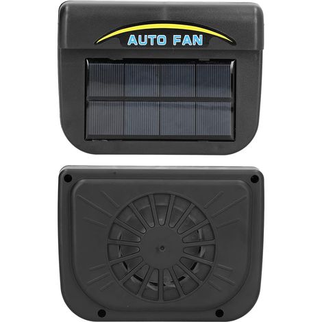 Vehicle Exhaust Fan Solar Car Exhaust Fan with Monocrystalline Silicon Panel ABS Ventilation Cooler 2V 0.5W Cooling (Fan (1/5)