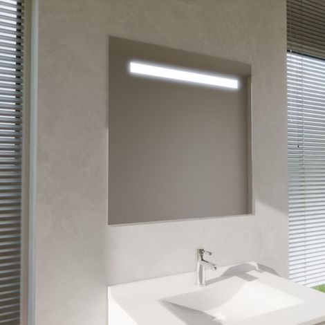 Miroir lumineux ELEG PLUS 80x80 cm - Avec antibuée sans interrupteur (1/2)
