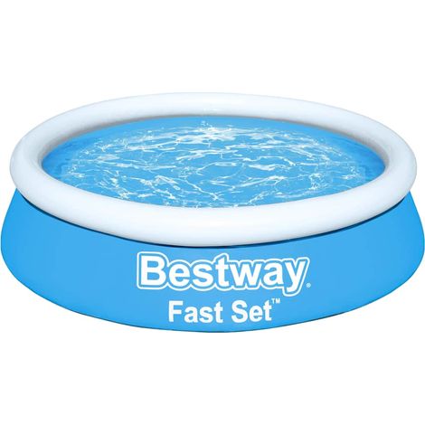 Fast Set Inflatable Pool Round 183x51 cm Blue Bestway