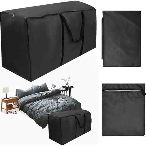 Staubdichte und wasserabweisende Aufbewahrungstasche für Gartenmöbelkissen aus 210D Oxford-Gewebe (122 x 39 x 55 cm) (1/5)