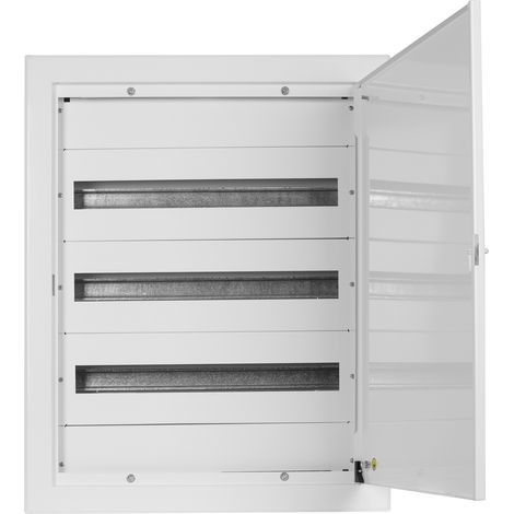 Doktorvolt Verteilerkasten Unterputz Sicherungskasten aus Metall 72 Module 3-reihig IP30 1642 (1/5)