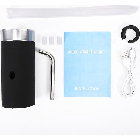 Distributeur d'eau électrique portable rechargeable par USB avec double pompe à eau pour bouteilles, idéal pour la maison et l'extérieur. (1/4)