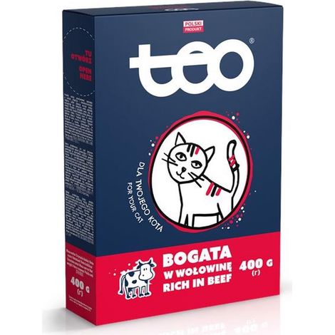 Cibo secco per gatti TEO ricco di manzo 400 g