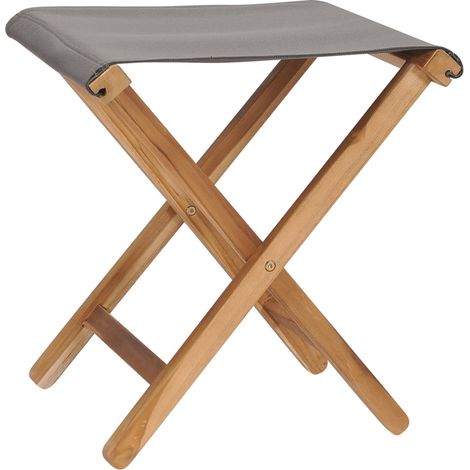 Maison Exclusive - Klappstühle 2 Stk. Teak Massivholz und Stoff D