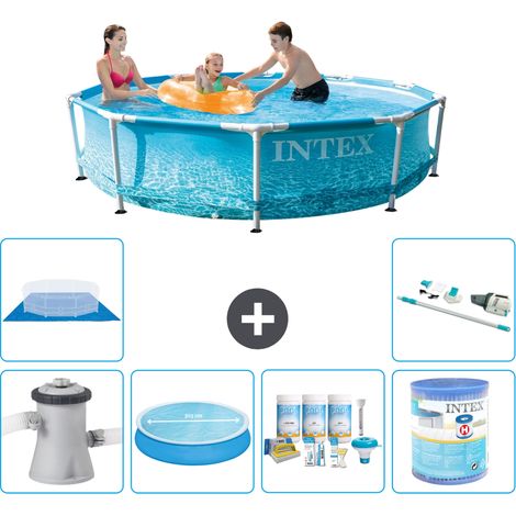 Intex Piscine Tubulaire Ronde - 305x76 cm - 7-pièces S41388 (1/3)