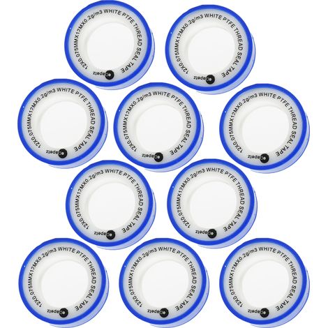Dapetz ® PTFE Tape Plumbers Tape to Stop Leaks, Teflon Tape, 12mm x 12m Plumbing White Sealant Tape Leak-Free Solution for Pipes, Shower Head, Sewers & Joints 1 roll (1/5)