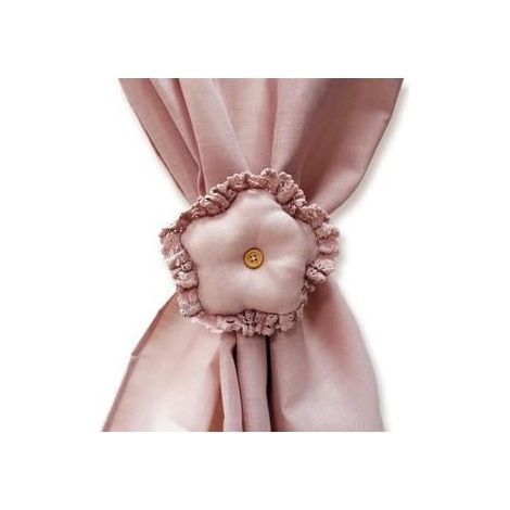 Fermatenda a fiore rosa, 11x11 cm (kit da 10)