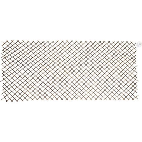 Catral – Treillis extensible en osier naturel 0,5 x 1,5 m – Idéal pour espaces extérieurs – Résistant aux intempéries – Montage facile