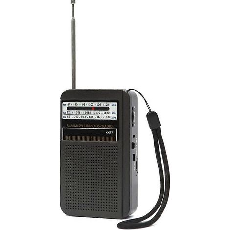 Radio portable KK67 avec haut-parleur intégré, stéréo, ondes courtes, AM et FM (1/5)