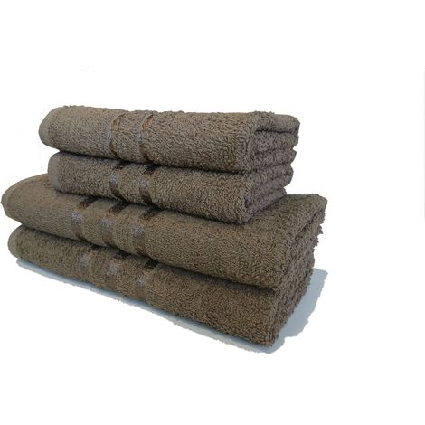 Ensemble 3 Serviettes 50 x 90 cm - Taupe