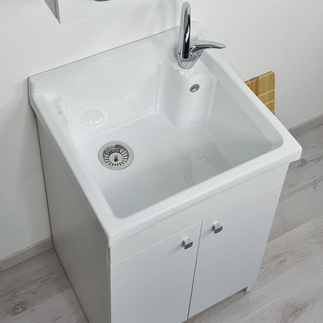 Mobile Lavatoio in ceramica 60x50 JOKER Maxi (1/4)