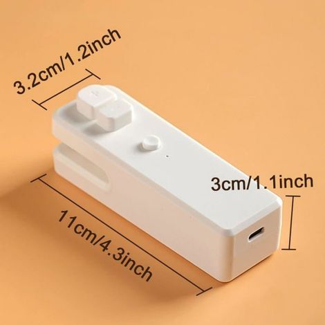 Mini scelleuse de sacs rechargeable - - 2 en 1 scelle et coupe - Rechargeable - ABS résistant (1/5)