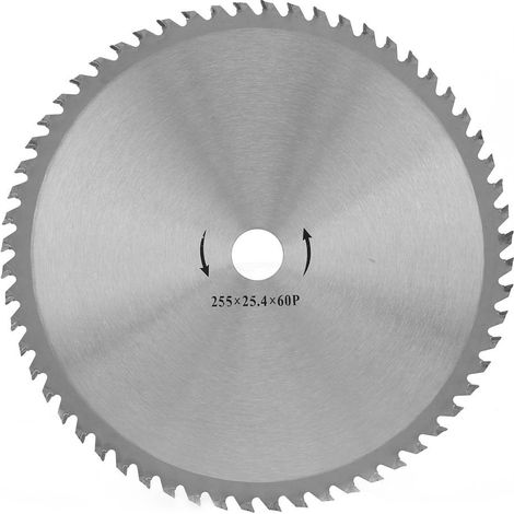 Disque de coupe à dents en acier rapide de 10 pouces sans trou pour débroussailleuse (60 dents) (1/5)