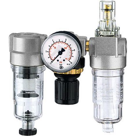 Riegler Wartungseinheit 3-tlg. »Standard-mini «, PC-Behälter, BG 0, G 1/4 (1/4)