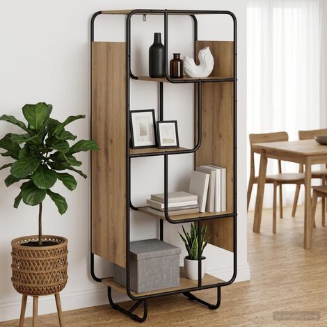 vidaXL Buffet haut Chêne artisanal 60 x 37,5 x 144 cm (1/5)