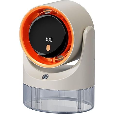 Climatiseur portable , 4 , 5 W pour mini ventilateur de refroidissement d'air avec 100 vitesses , réservoir d'eau de 450 ml , refroidisseur évaporatif personnel pour la maison , le bureau , la ch (1/5)