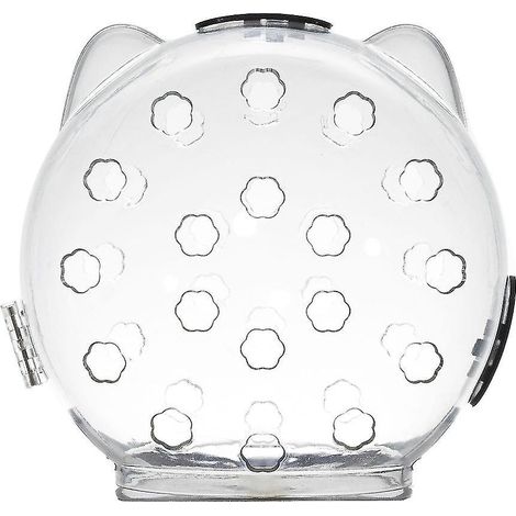 Muselière pour chat, casque transparent, masque de toilettage respirant anti-morsure pour chaton (1/4)