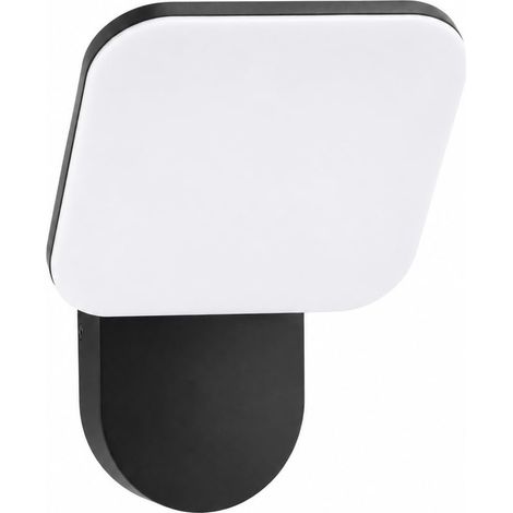 Applique murale LED Mirror 10W pour extérieur, lumière chaude 3000K, 920 lumens, étanche IP54, finition noire moderne, éclairage décoratif pour jardin, façade ou terrasse. (1/4)