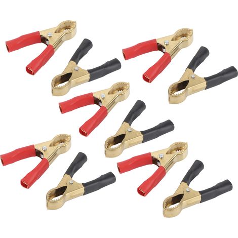 10 fixations câbles batterie pinces cuivre pur 50A outil test électrique auto (1/5)