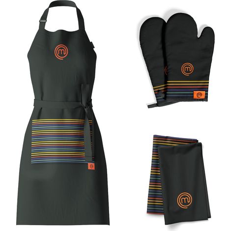 Lot de Torchon Cuisine, Tablier Cuisine et Gants Four/Maniques (1/5)