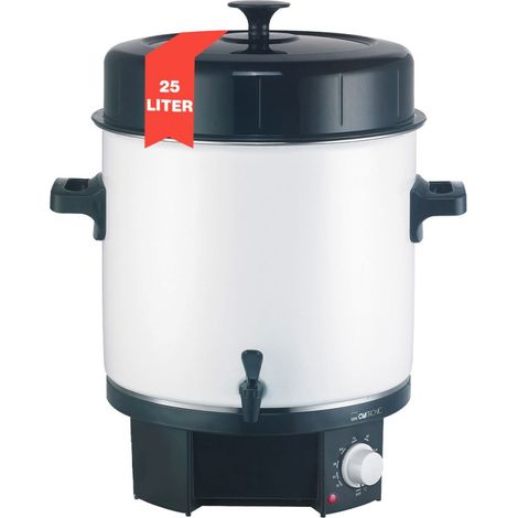 Clatronic Glühwein Einkochautomat EKA 3338 Heißgetränkespender 25L 1800W mit Hahn (1/3)