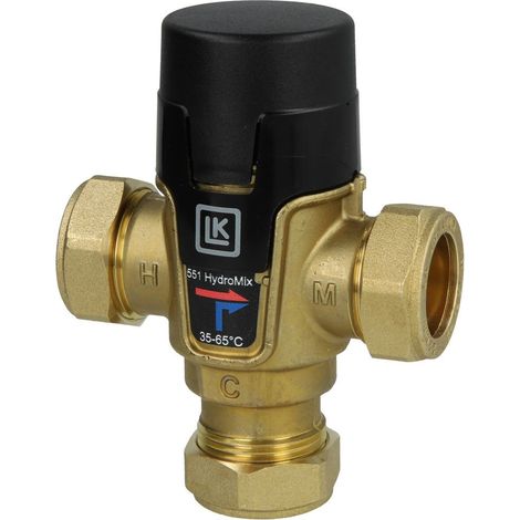 Mélangeur eau sanitaire 15 mm +35 bis +65 °C