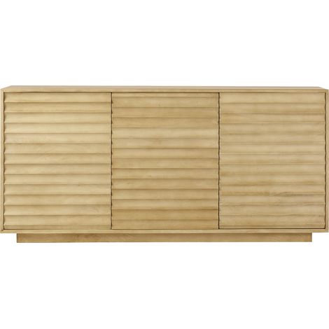 Buffet en bois manguier massif 3 portes L160 cm MATCHA