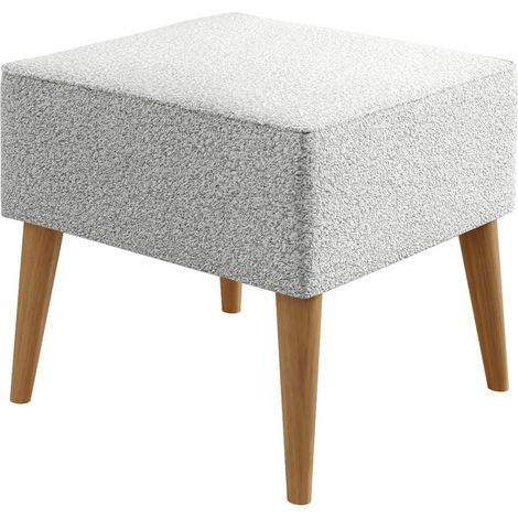 Reposapiés Comfivo Ulmus V, Lambi 11, 41x45x45cm, Diámetro: 0, Tapiz, Patas: Madera, 0 (1/5)