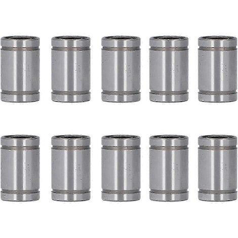 Lot de 10 roulements linéaires LM8UU (diamètre intérieur 8 mm, diamètre extérieur 15 mm) (1/2)