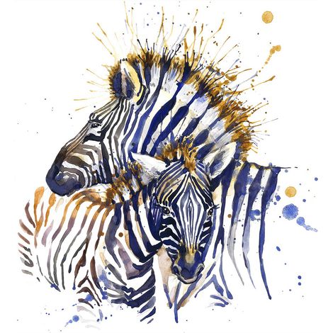 Tableau zebre en Affiche - 50x50 cm (1/5)