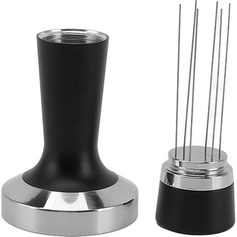 2-in-1 Kaffeetamper und -mischer – Flacher Boden und ergonomischer Griff aus Edelstahl und Aluminiumlegierung – 51 mm / 2 Zoll (1/5)