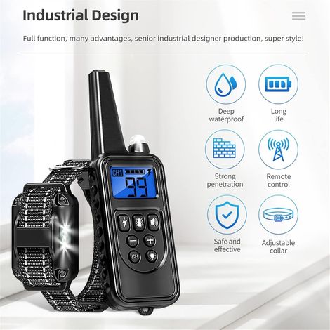 Collier De Dressage Pour Chien - Collier De Dressage Électrique Rechargeable Étanche Pour Petits Chiens (1/5)
